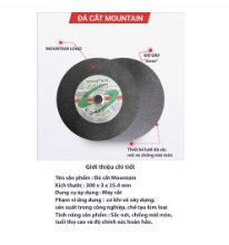 Đá cắt Mountain 300 x 3 x 25.4mm - Vật Liệu Đá Mài Minh Đạt - Công Ty TNHH Minh Đạt Long An